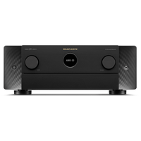 Marantz Cinema 50 Series 2 AV surround receiver front view in black with Auro-3D display, input and volume knobs