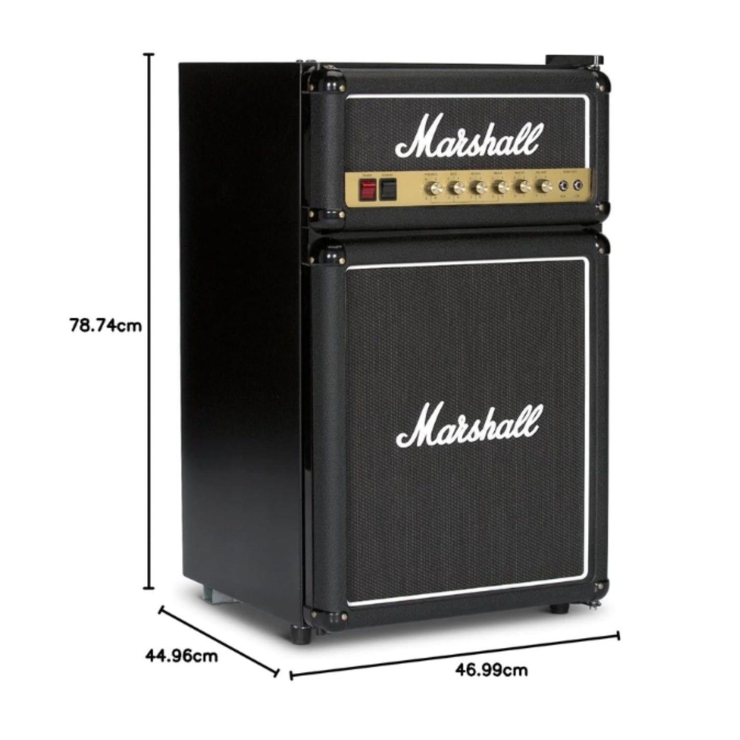 dimensions of marshall 3.2 mini fridge