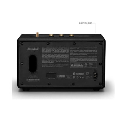 back panel of marshall acton 3 wireless speaker 