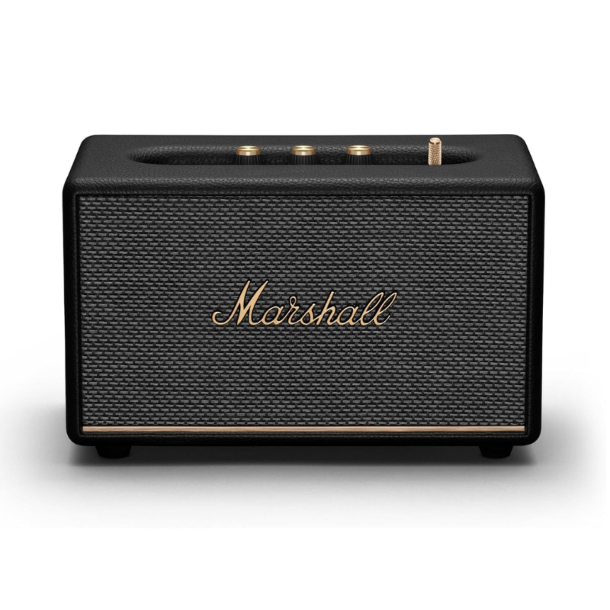 front view of marshall acton 3 wireles speaker in black color