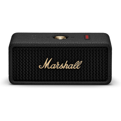 front view of marshall emberton 3 portable speaker in black