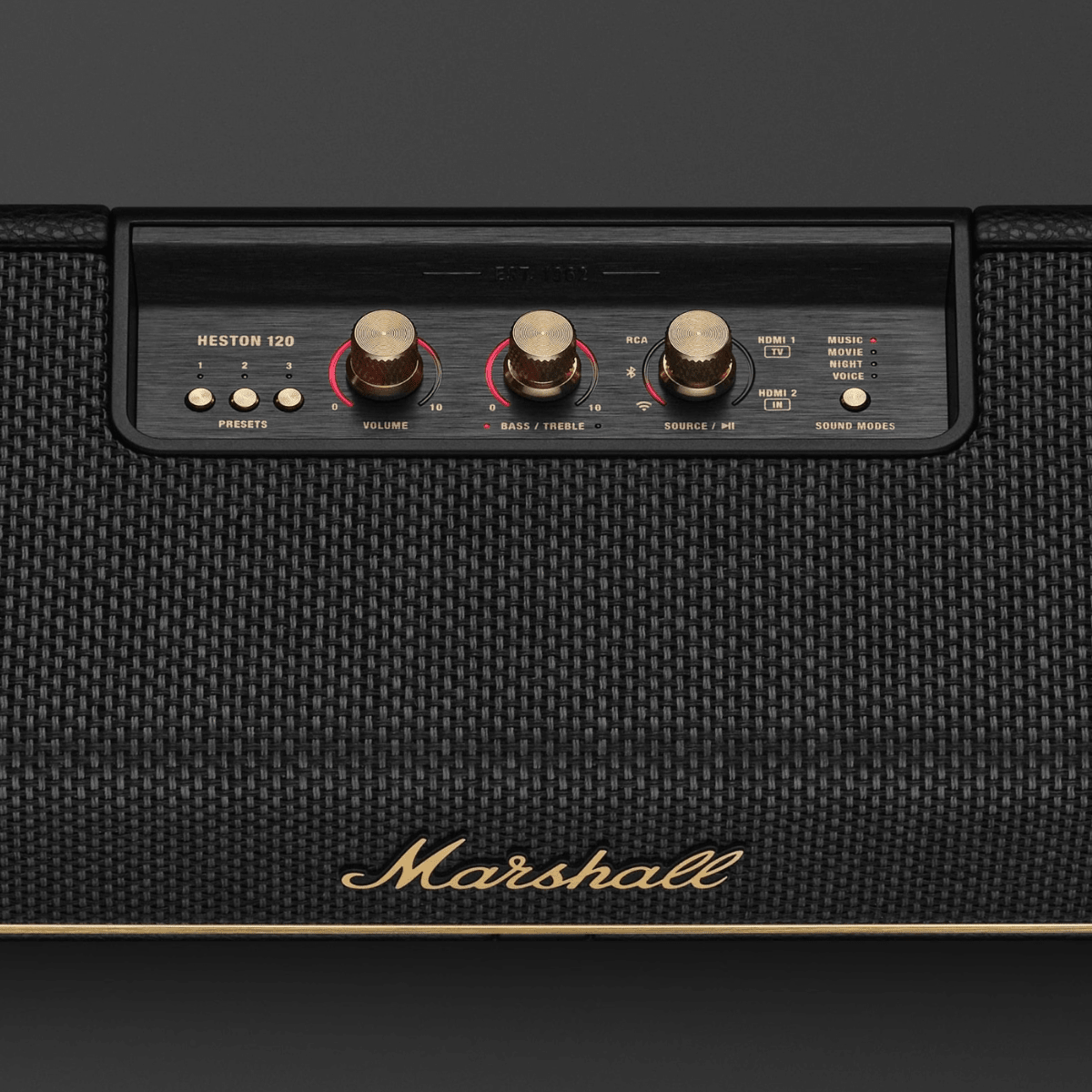 Marshall Heston 120 Soundbar knobs