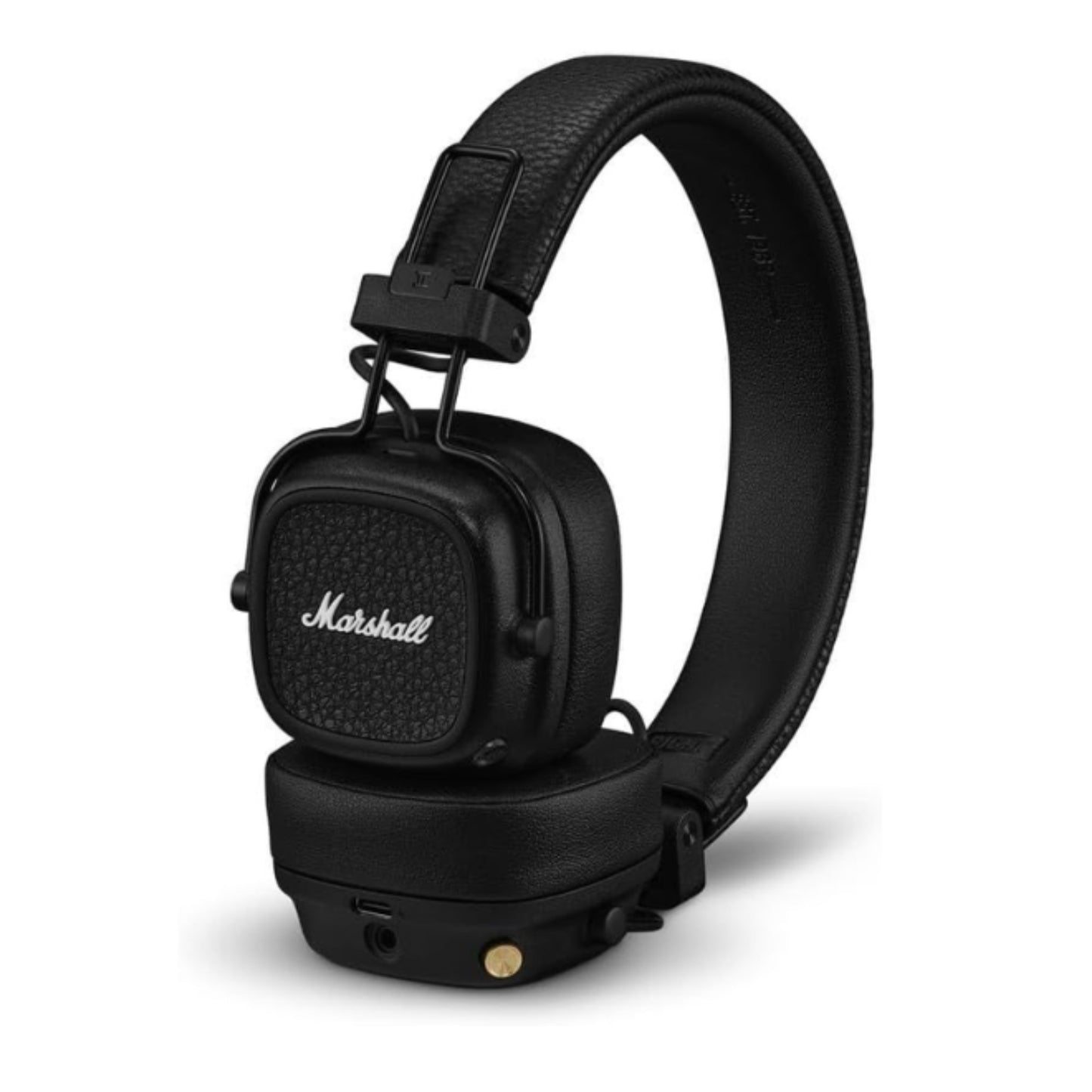 front view of marshall major v headphones in black color