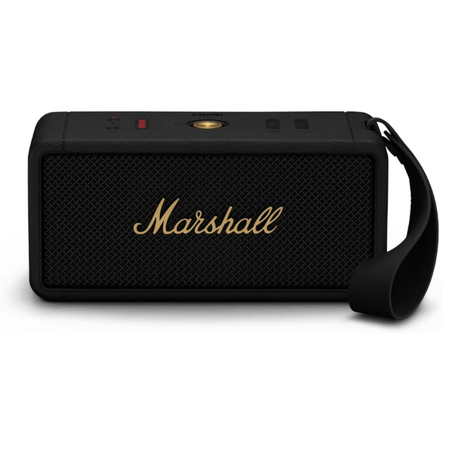 front view of marshall middleton speaker in black color