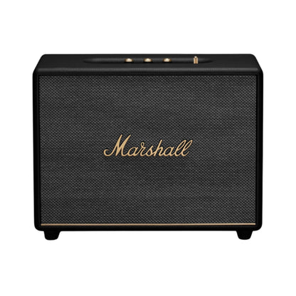 front view of black woburn 3 wireless speaker