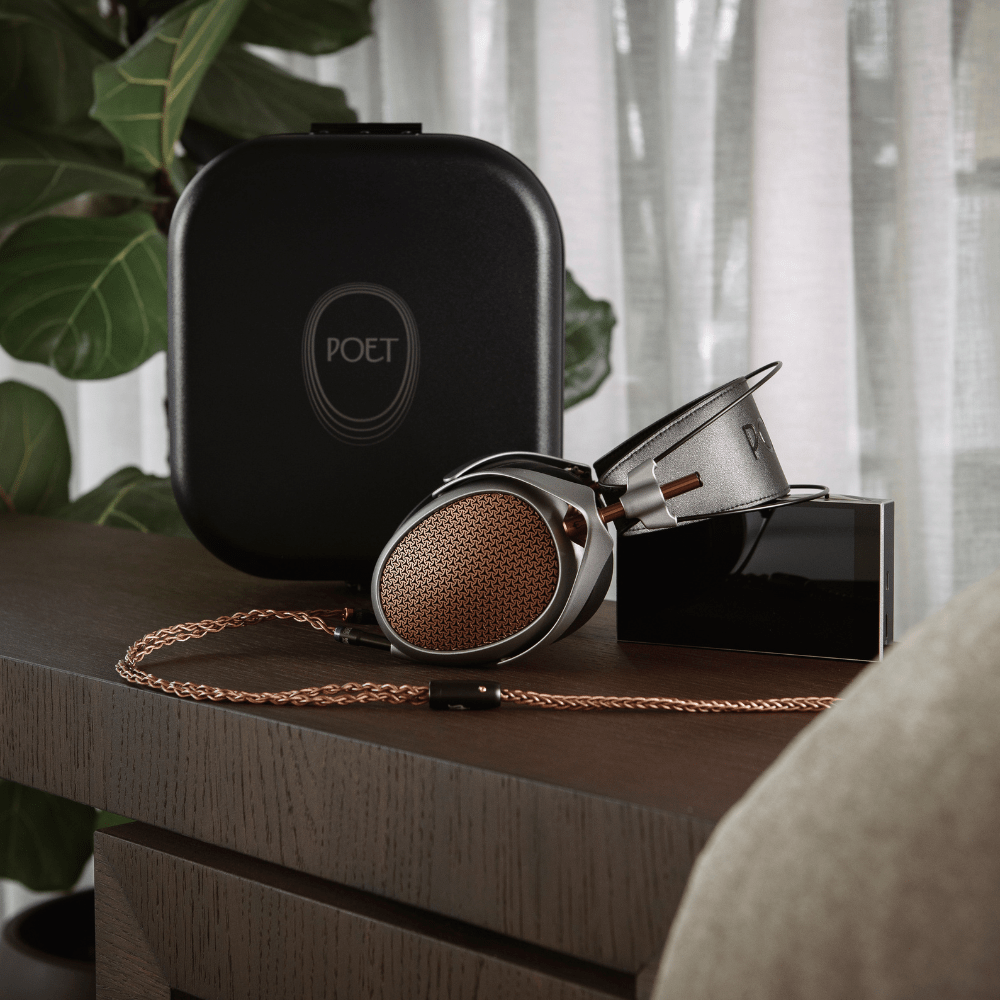 meze poet headphones with case