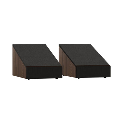 pair of monitor audio bornze ams 7g walnut speakers