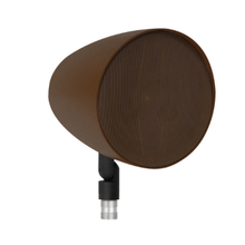 angled view of Monitor Audio CLG-140 GARDEN Outdoor Speaker in brown color