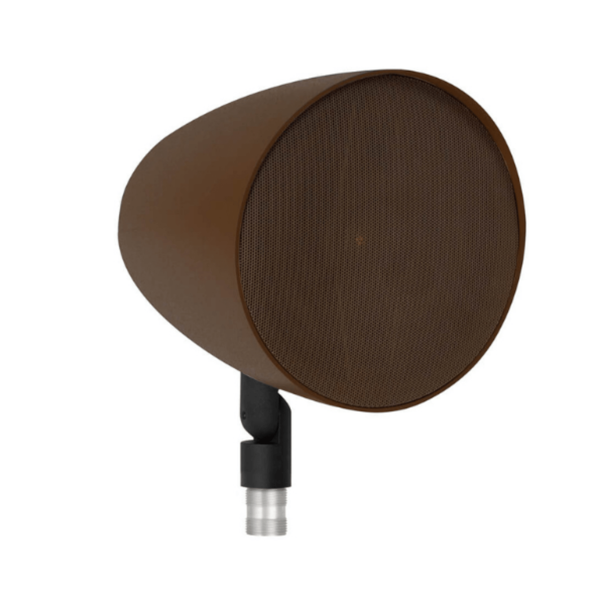 angled view of Monitor Audio CLG-160 GARDEN Outdoor Speaker in brown color