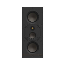 front view of monitor audio creator w2m-cp in wall speaker in black