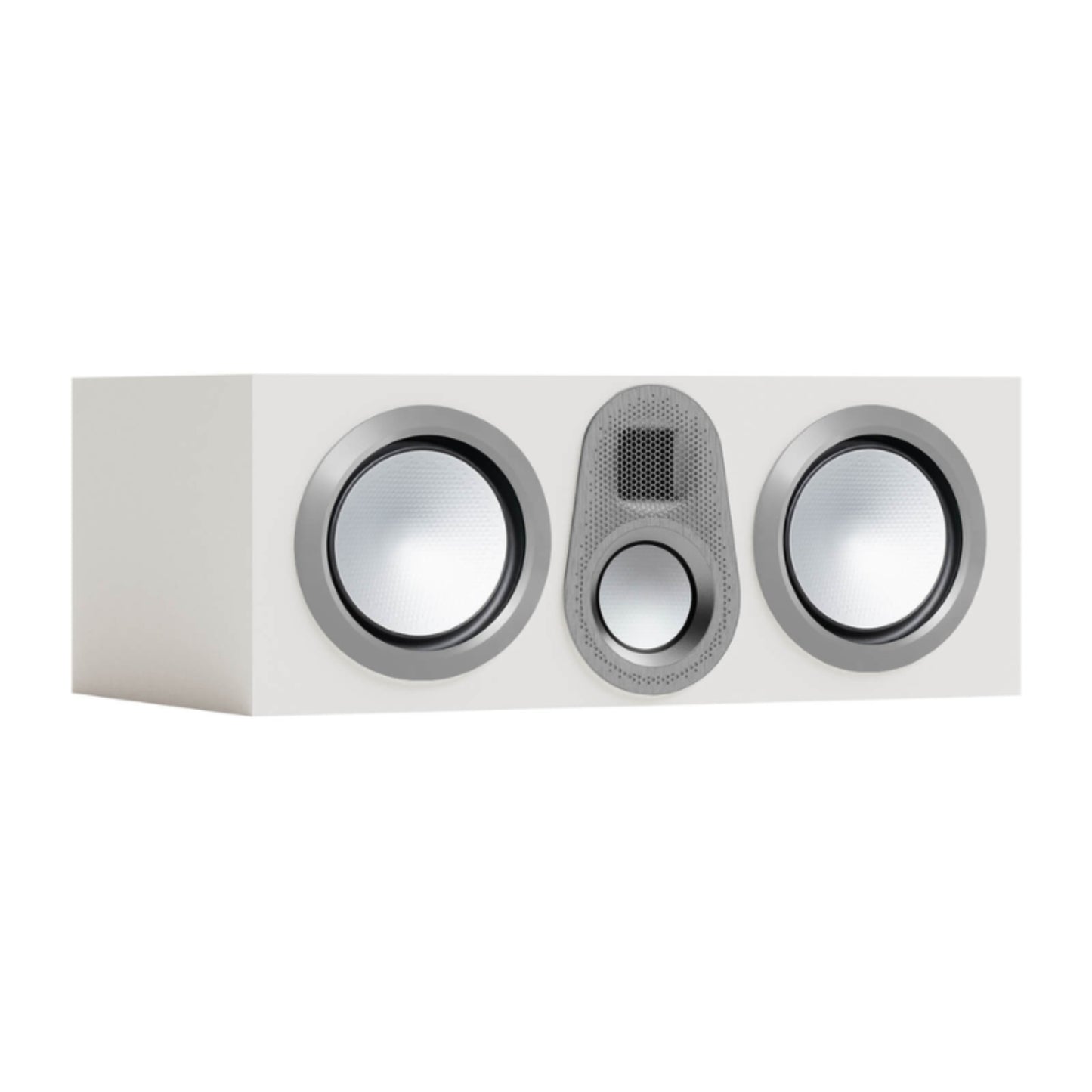 front view of monitor audio gold c250 6g center speaker in white
