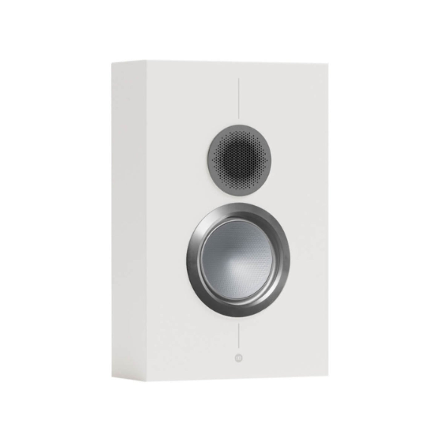 front view of monitor audio gold on wall 6g speaker in white