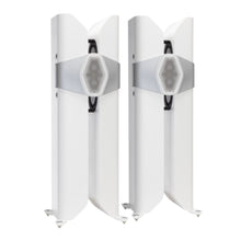 pair of Monitor Audio Hyphn Flagship Floorstanding Speakers in white