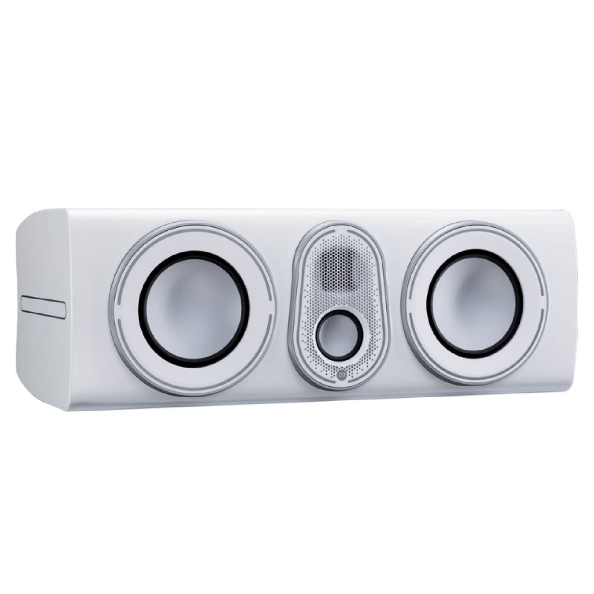 front view of monitor audio platinum c250 36 center speaker in white