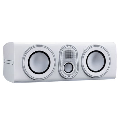 front view of monitor audio platinum c250 36 center speaker in white