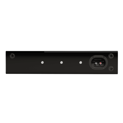 back side of black  monitor audio radius on wall 4g speaker