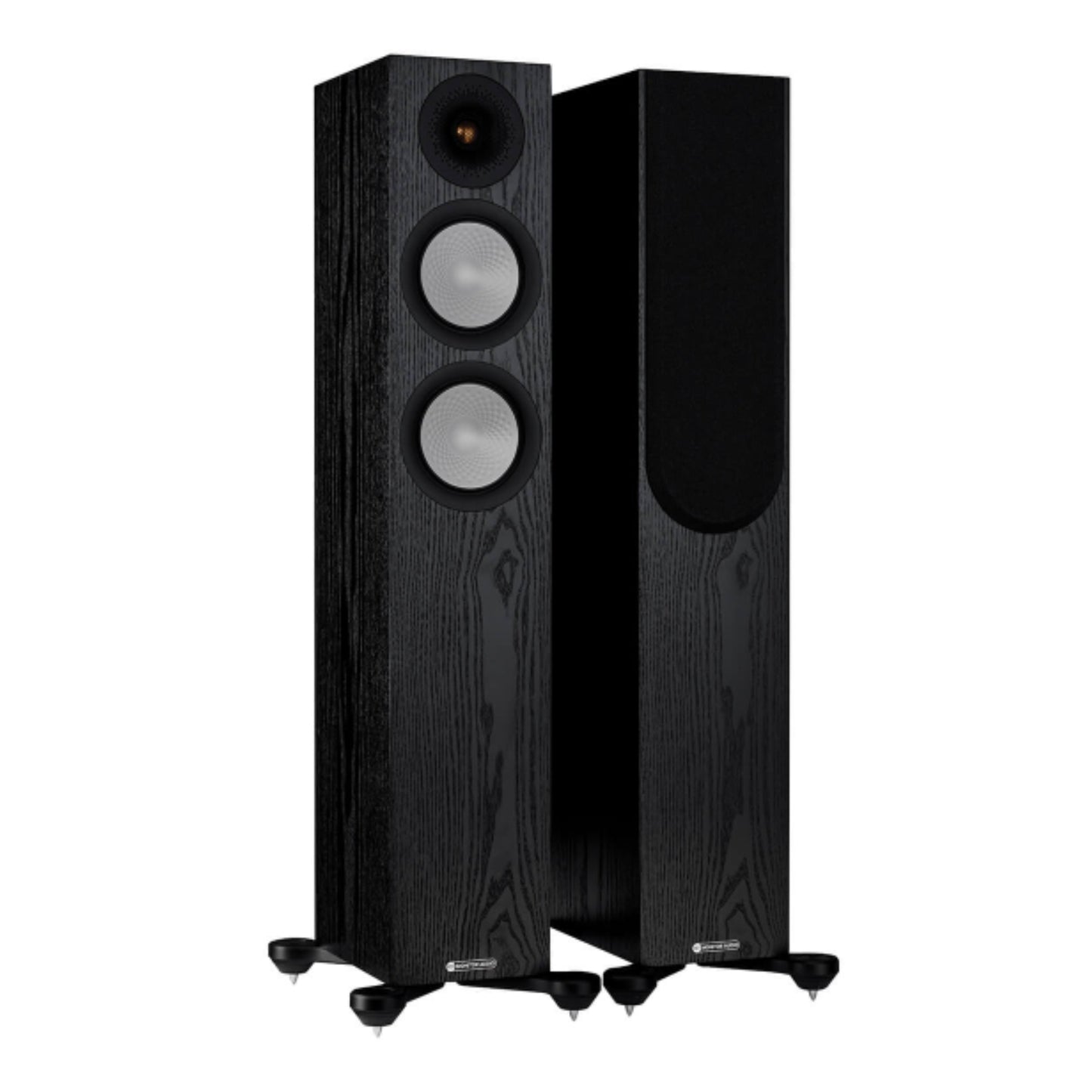 pair of Monitor Audio Silver Series 200 7G Floorstanding Speakers in ash color