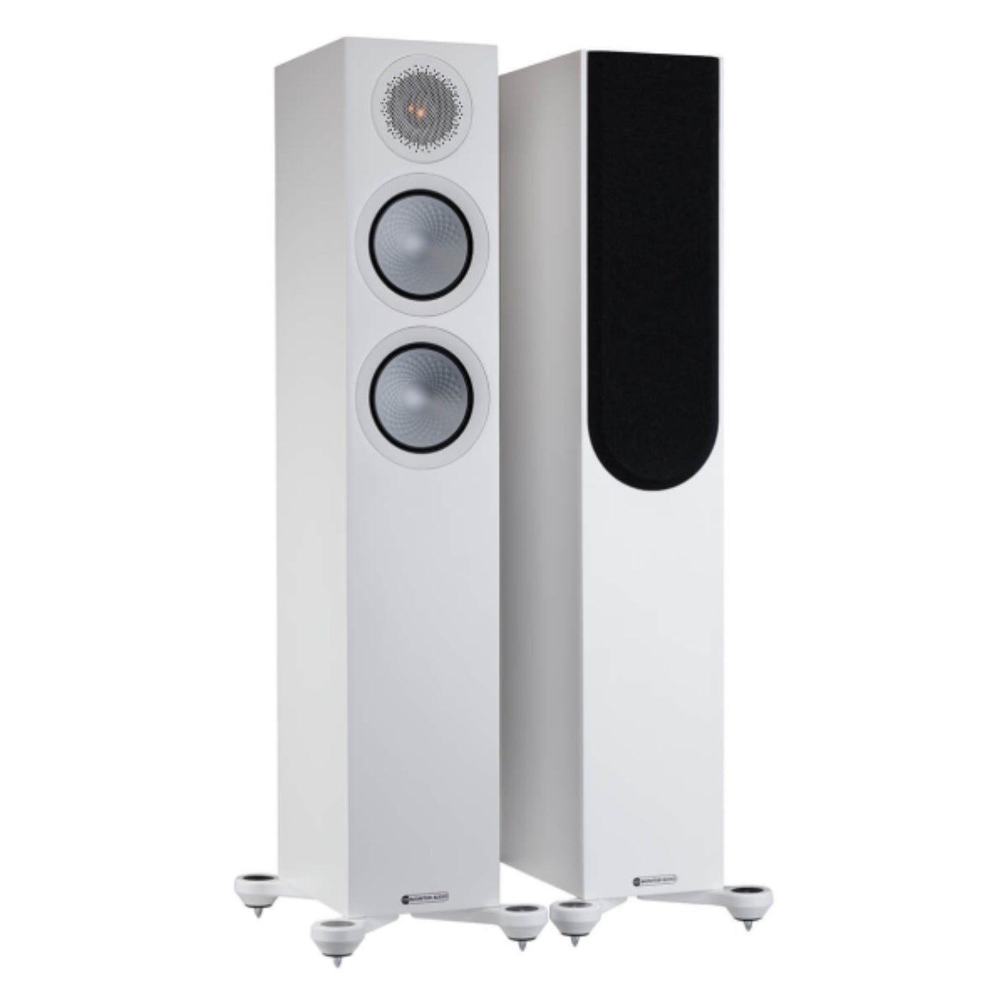 pair of Monitor Audio Silver Series 200 7G Floorstanding Speakers in white