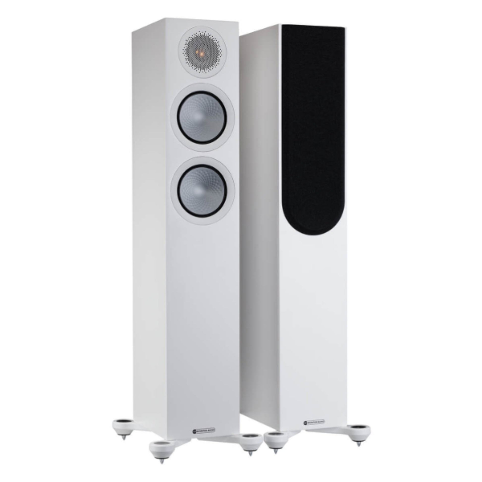 pair of Monitor Audio Silver Series 200 7G Floorstanding Speakers in white