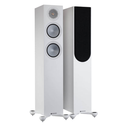 pair of Monitor Audio Silver Series 200 7G Floorstanding Speakers in white
