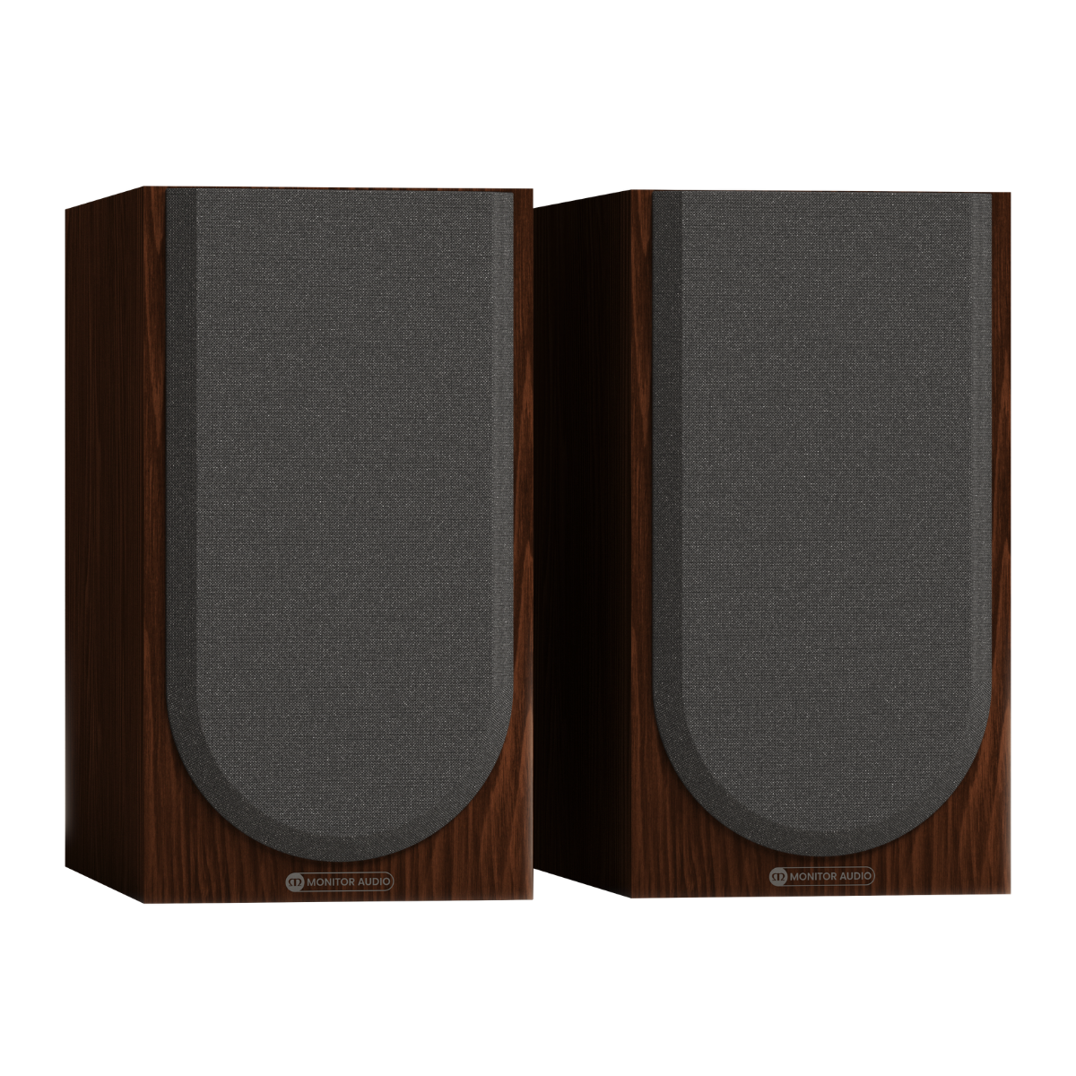 walnut pair of monitor audio silver 50 8g speakers with grilles