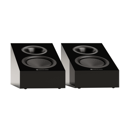 pair of monitor audio silver ams 8g speakers in black