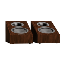 pair of monitor audio silver ams 8g speakers in walnut