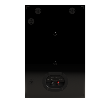 back side of monitor audio silver on wall 8g speaker in black