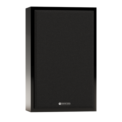 monitor audio silver on wall 8g speaker in black with grilles