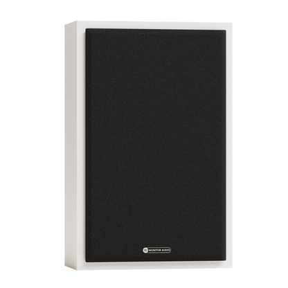 monitor audio silver on wall 8g speaker in white with grilles