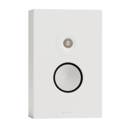 monitor audio silver on wall 8g speaker in white
