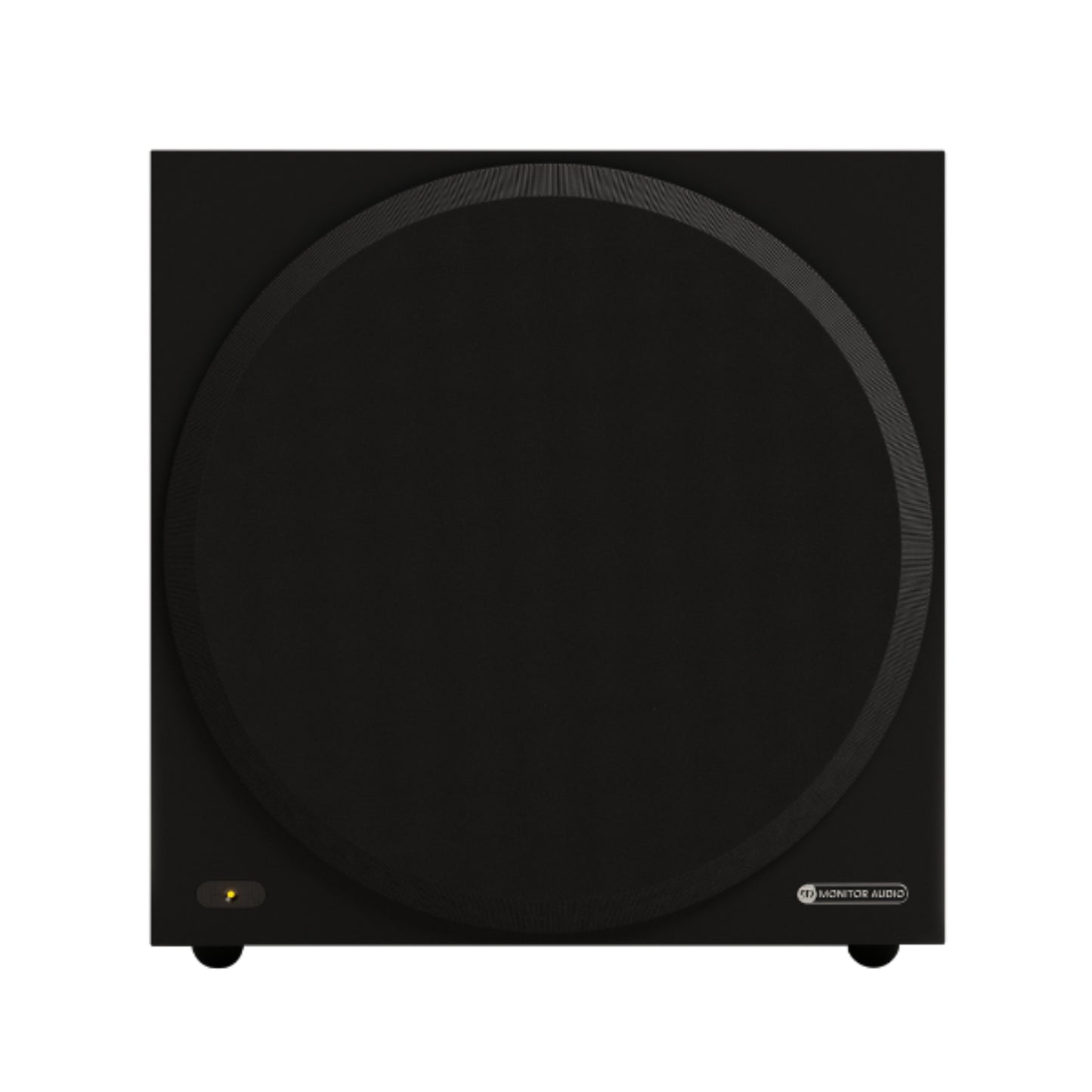 monitor audio vestra w12 subwoofer in black front view