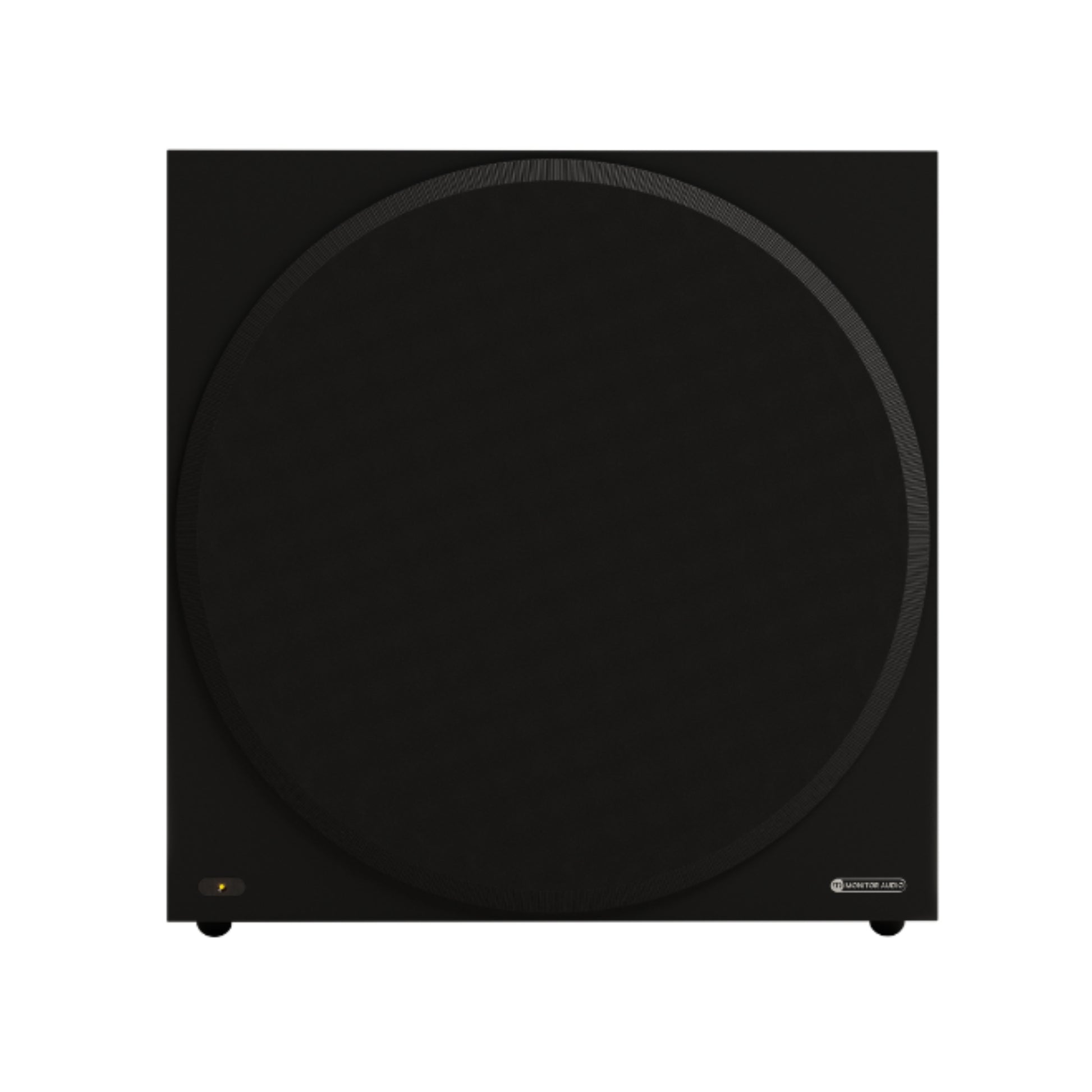 monitor audio vestra w15 subwoofer in black front view