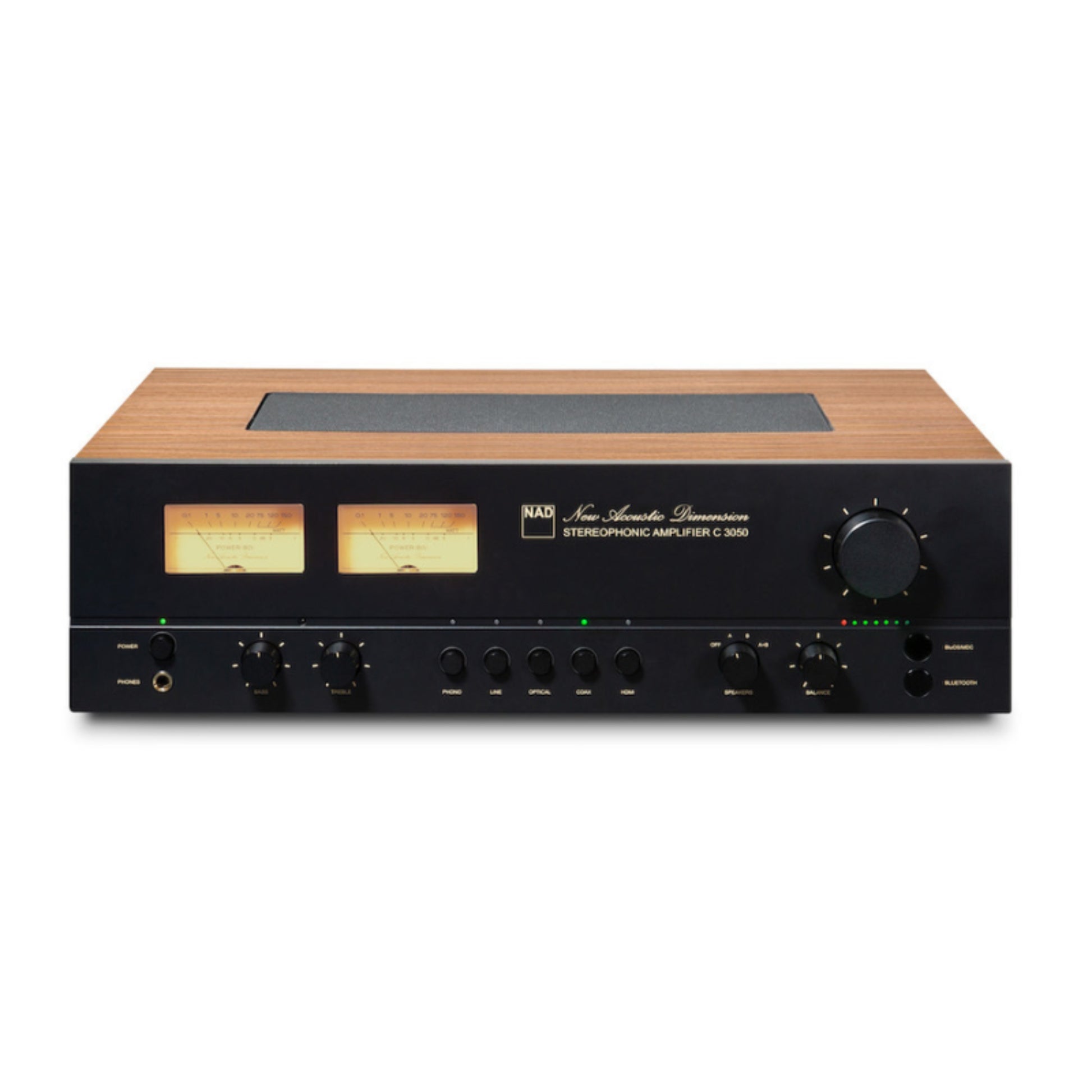 front view of nad c3050 integrated amp
