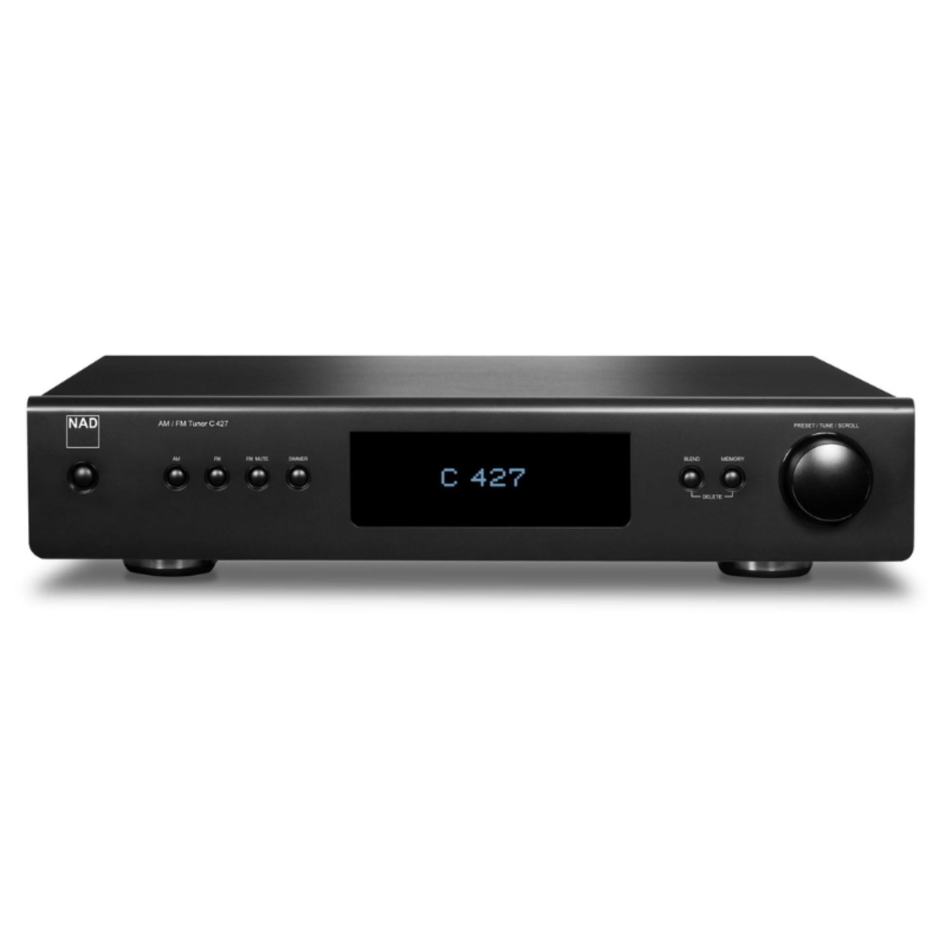 front view of nad c427 am fm tuner