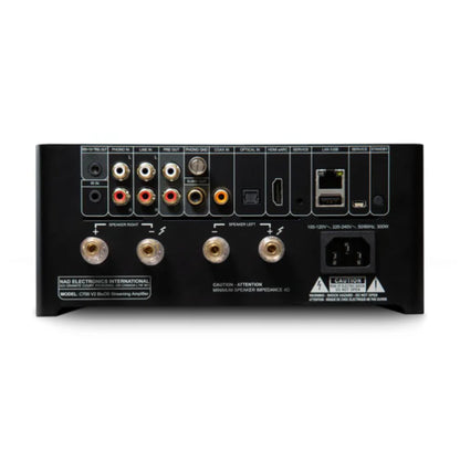 back panel of nad c700 v2 streaming amp