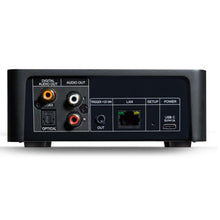 back view of nad cs1 endpoint network streamer in black color
