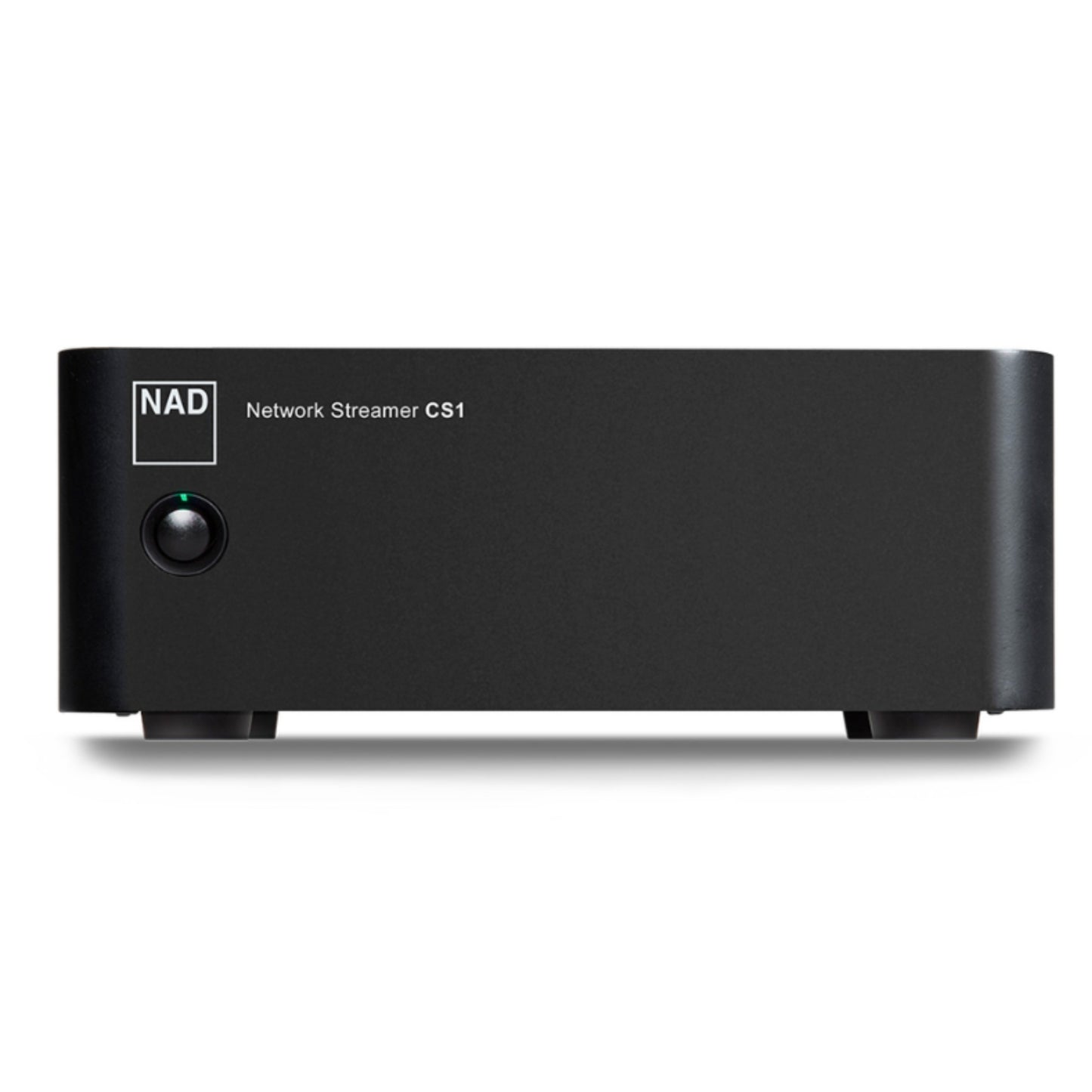 front view of nad cs1 streamer in black