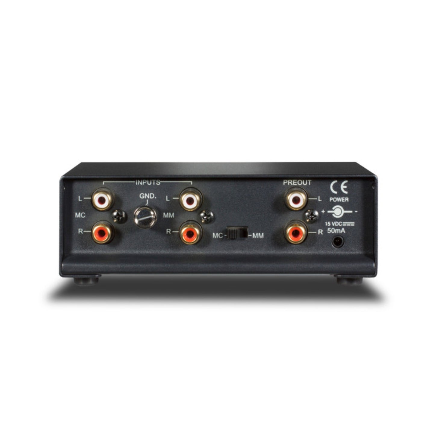 back view of nad phono pp2e preamp