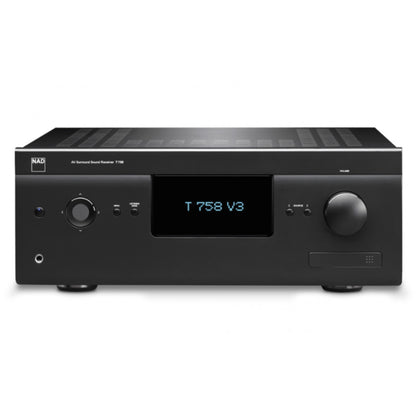 front view of t758 v3i av receiver