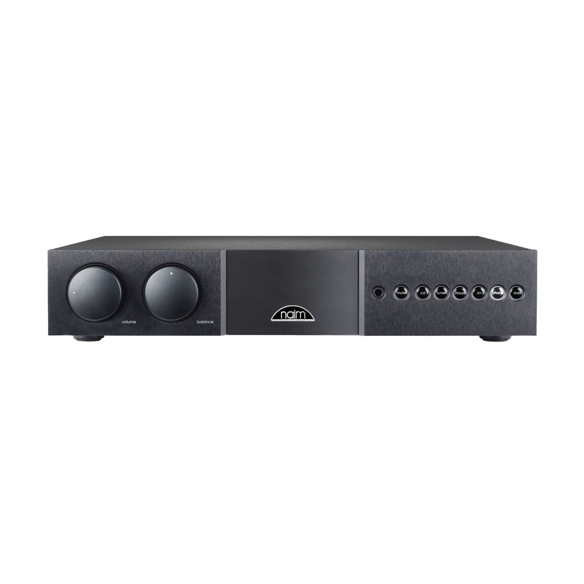 front view of naim supernait 3 integrated amp in black color