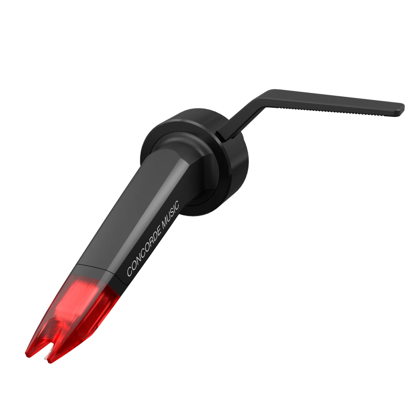 front view of black and red Ortofon Concorde Music Red Moving Magnet Cartridge