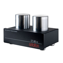 angled front view of ortofon st 80 se moving coil transformer