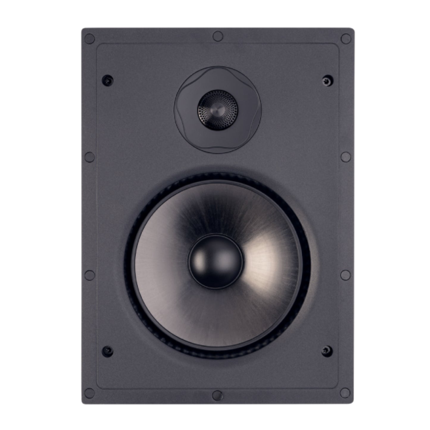 Black speaker on a white background