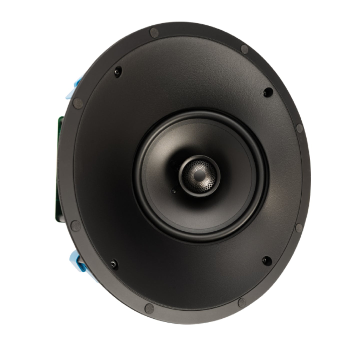 Black speaker on a white background