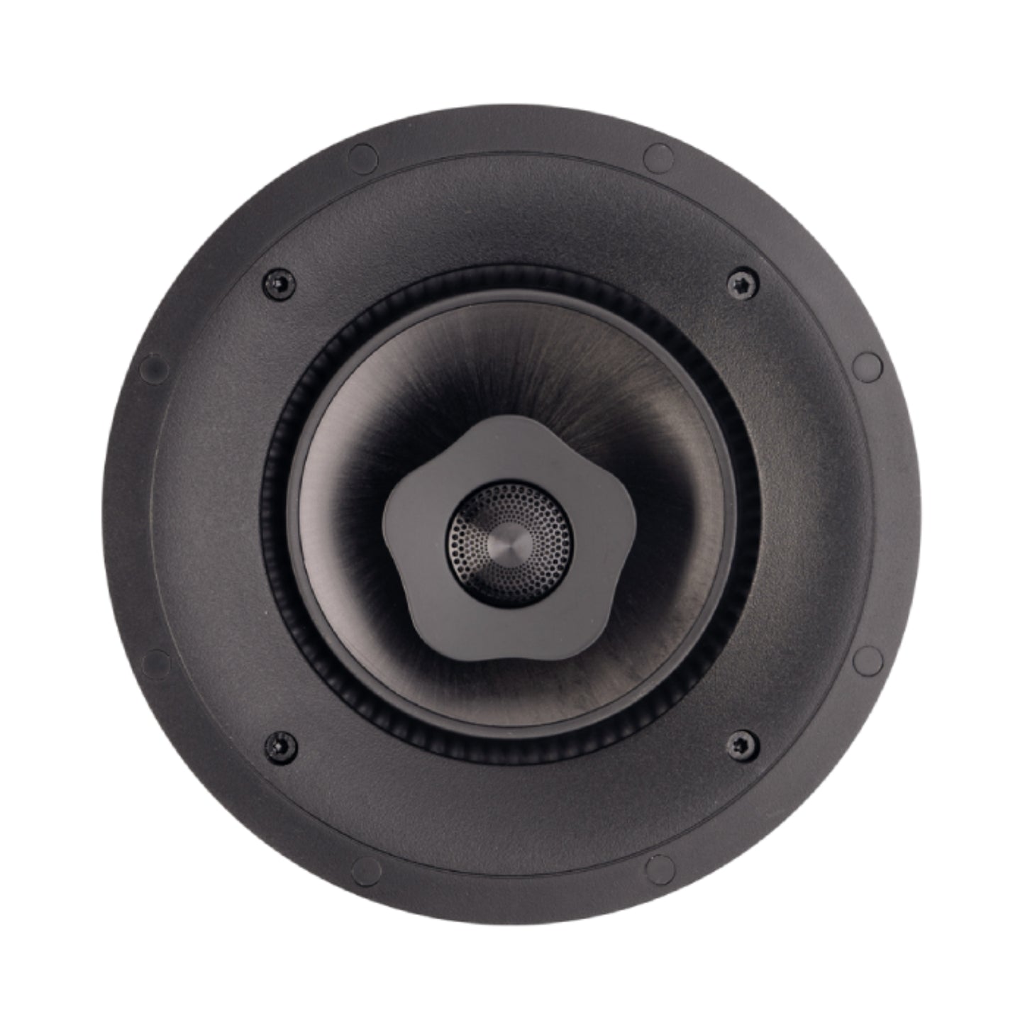 Black speaker on a white background
