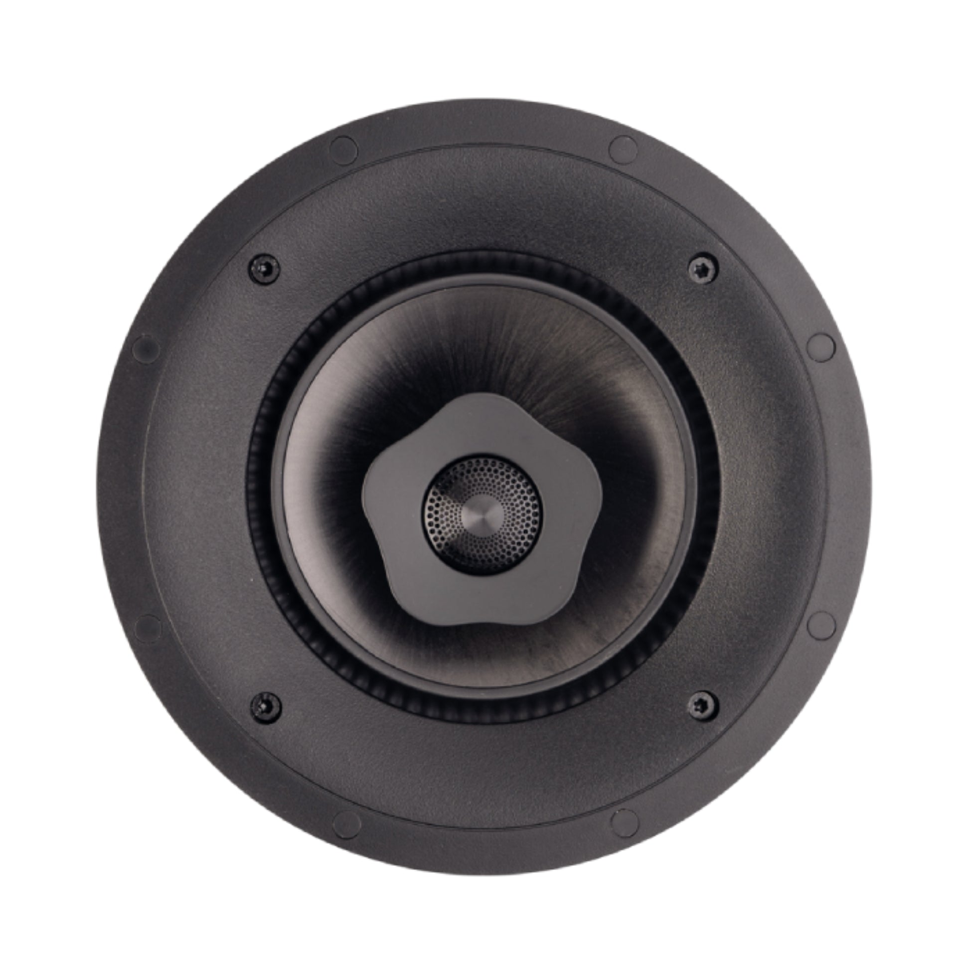 Black speaker on a white background