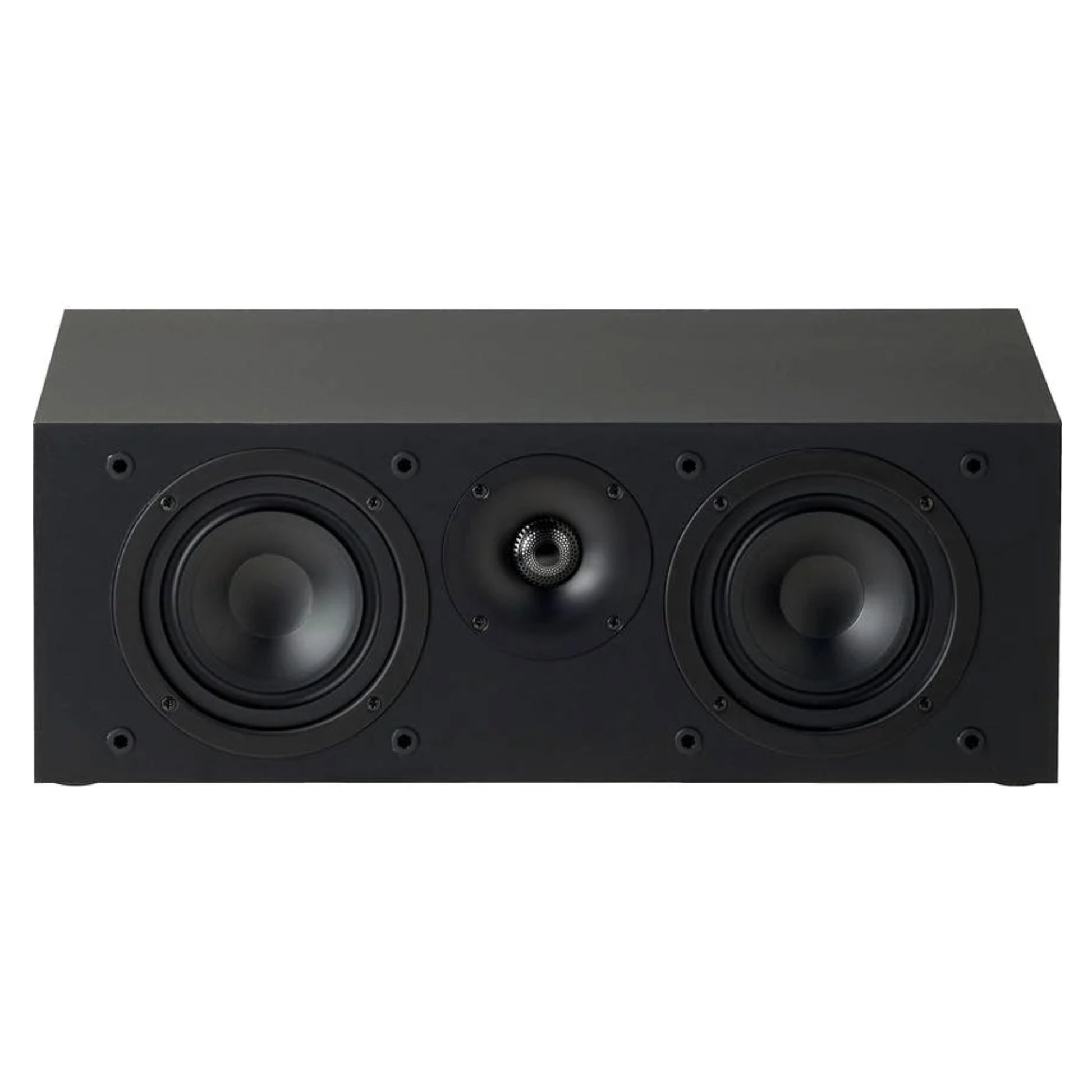 front view of paradigm monitor se 2000c center speaker in black color