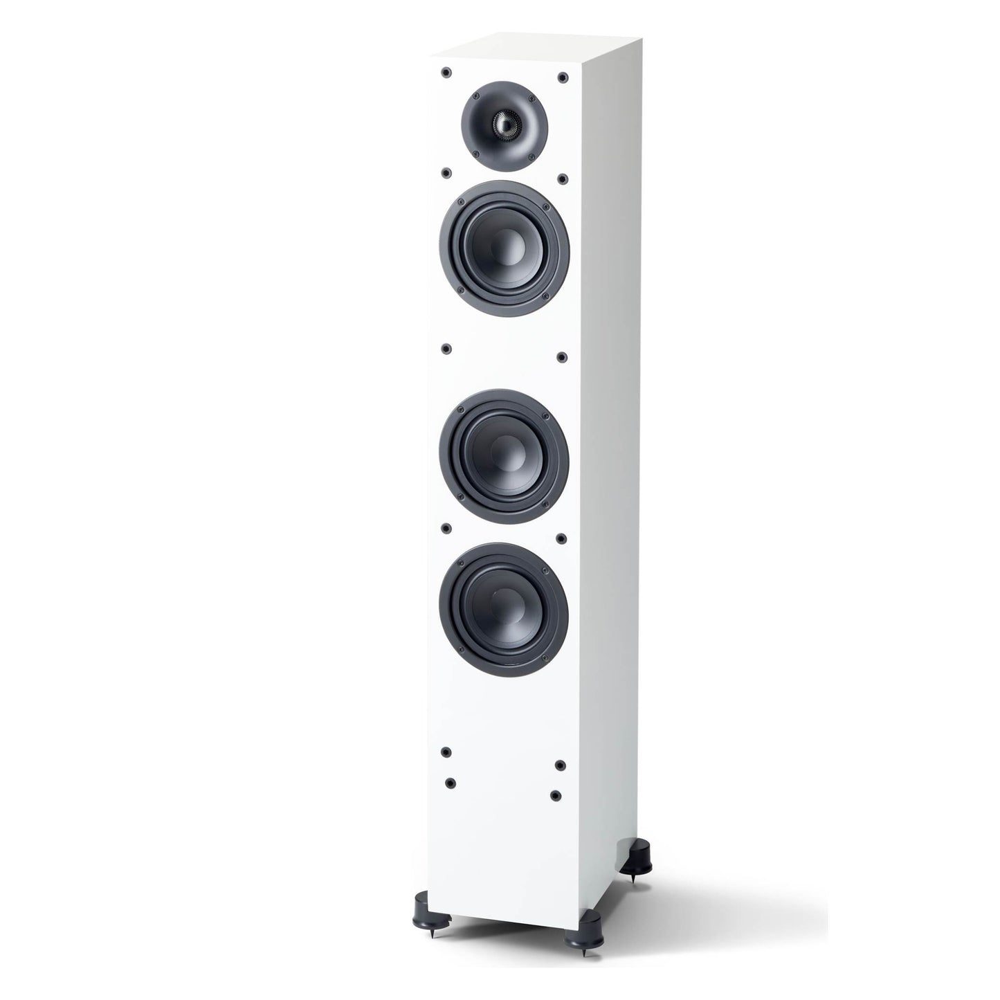 front view of paradigm monitor se 3000f floorstanding speaker in white color