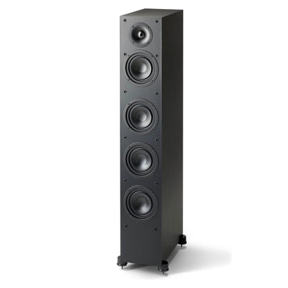 front view of paradigm monitor se 6000f floorstanding speaker in black color